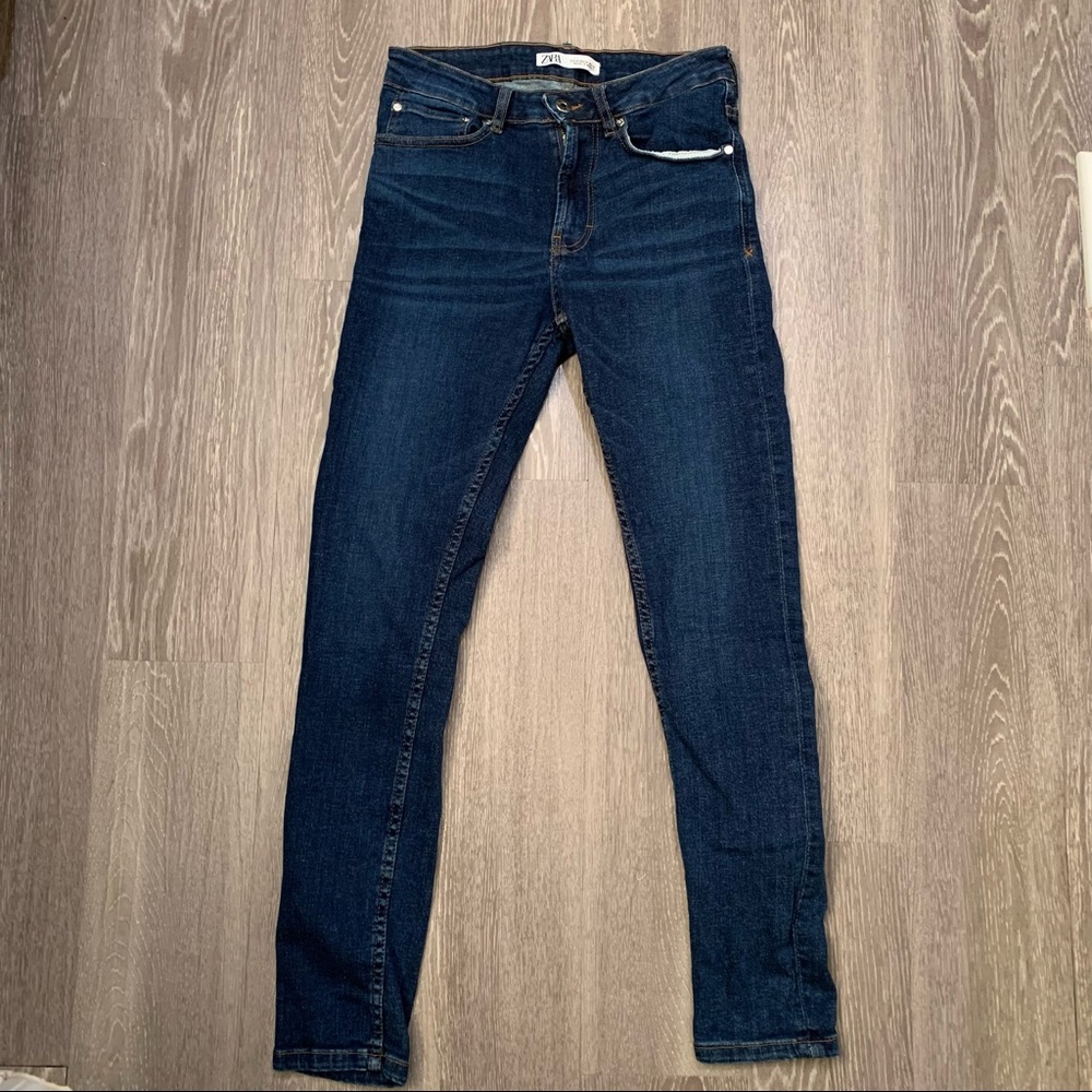 Zara Man Skinny Stretch Dark Wash Jeans Men’s Size US 30 EUR 38